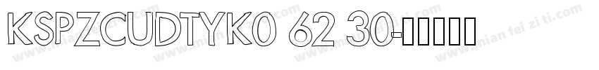 KSPZCUDTYK0 62 30字体转换